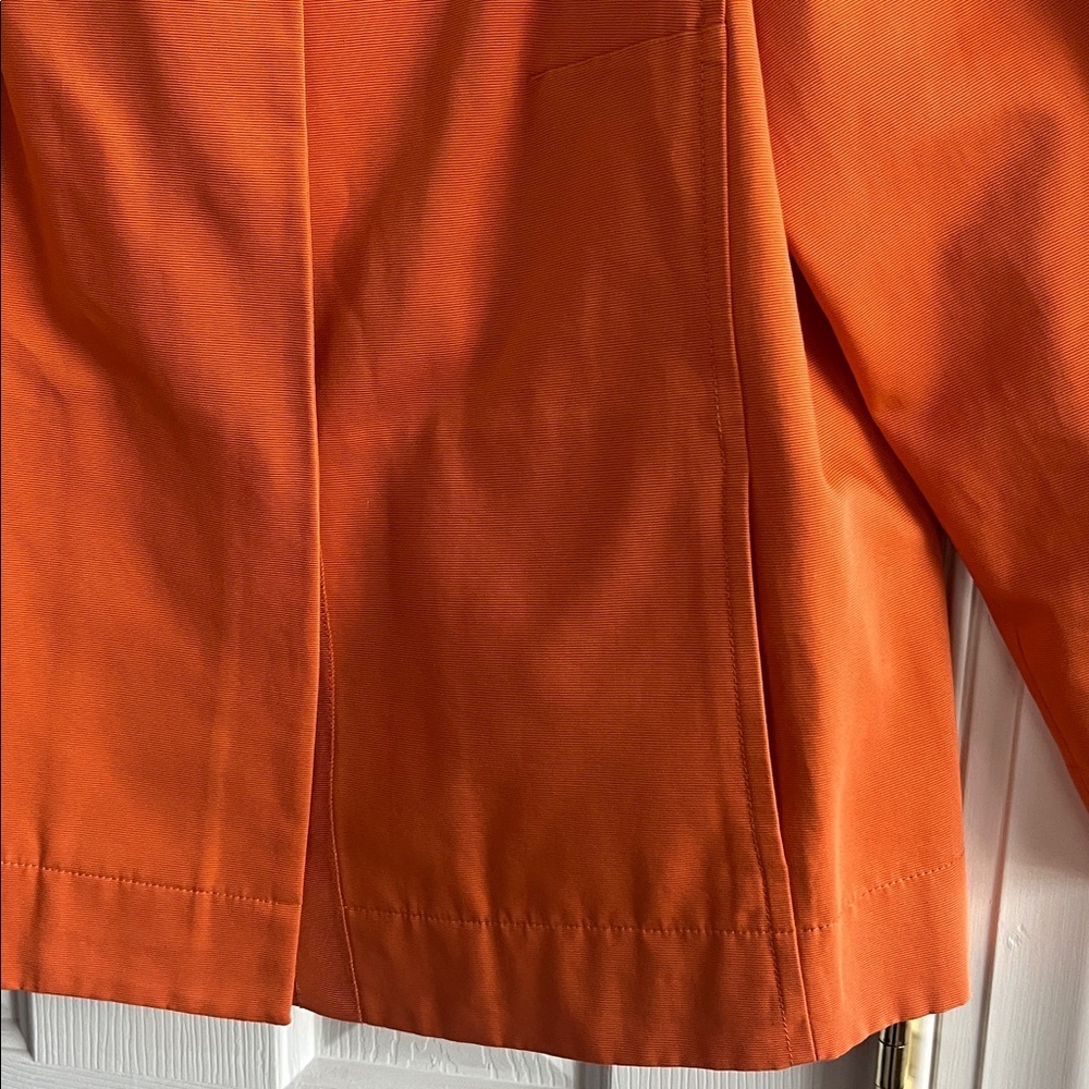 Lafayette 148 - Sienna Colored 3/4 Sleeve Boxy Jacket Sz Small - Picture 4 of 8